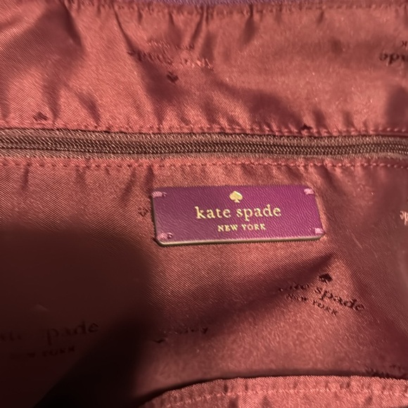 Kate Spade Vibrant Purple Tote with Patterned Scarf - Picture 6 of 7